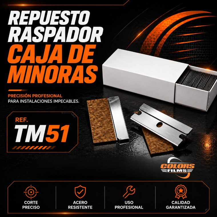 Repuesto cuchillas para raspador caja de minoras referencia TM51