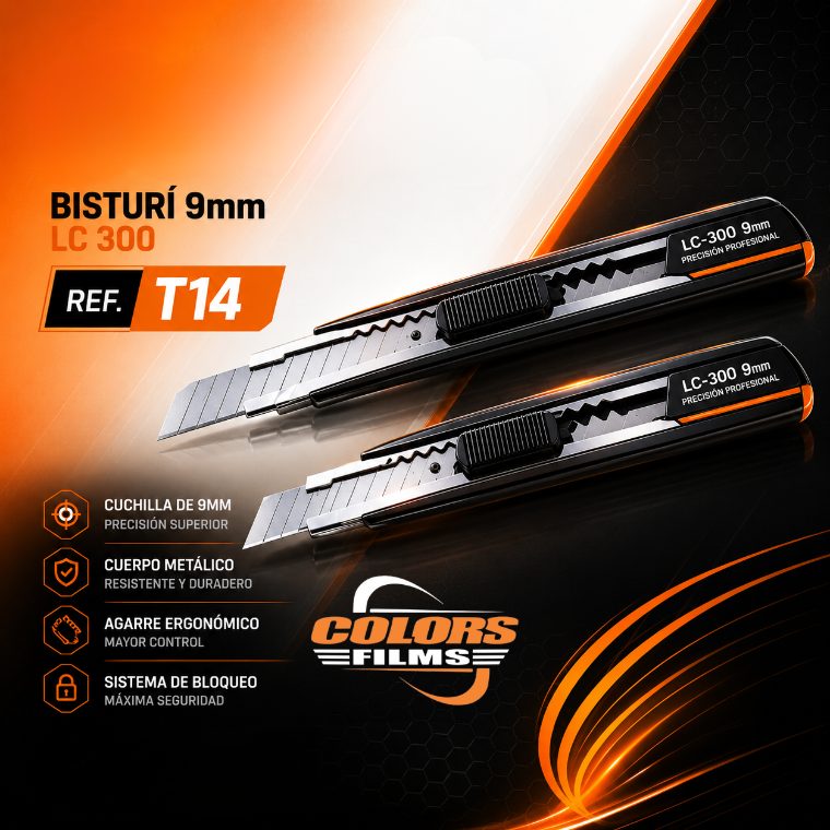 Bisturí 9mm LC-300 referencia T14
