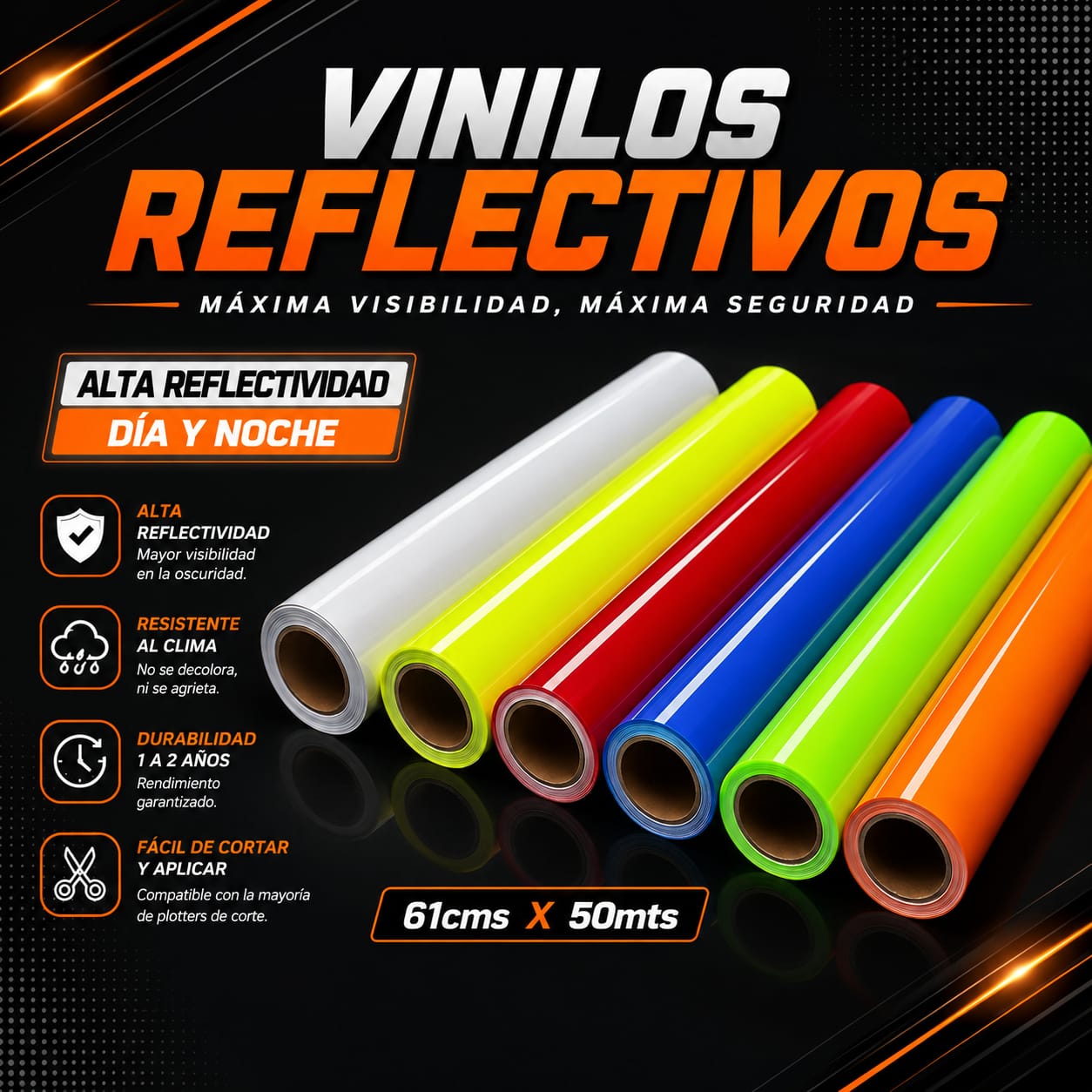 Vinilos reflectivos alta visibilidad